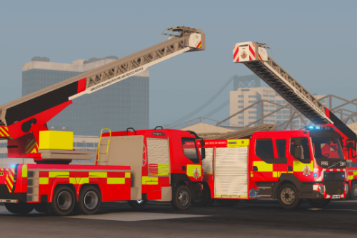 Greater Manchester Fire and Rescue Volvo Mini Pack [ELS] [Animated]