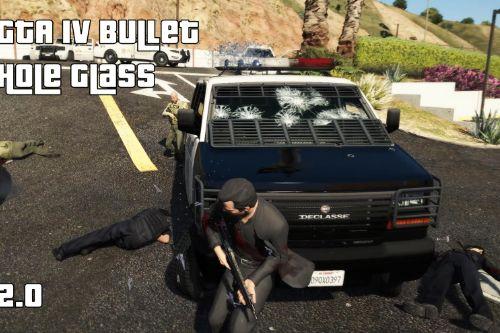 GTA IV 3D Bullet Hole Glass - (Parallax Glass)