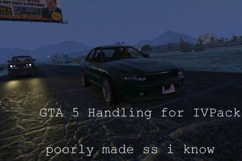 GTA V Handling For IVPack Vehicles