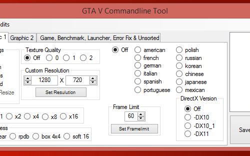 GTA V Commandline Tool