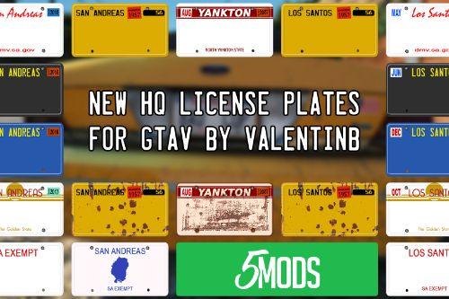 GTAV License Plates ✪ Complete Pack