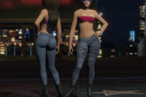 Gym Mp Female Ped + Gym Outfit Leggings&Top Full Body Mod 