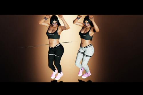 Gym Mp Female Ped High Poly + LA Outfit
