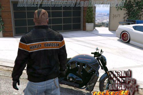 Harley Davidson Motorcycle Leather jacket for FRANKLIN