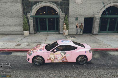 Hasu no Sora School Idol Club Itasha (痛車/痛车) for 2013 Toyota GT86