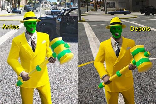 Hat + Hammer+ Minigun para (The Mask Jim Carrey) C7de04 mask