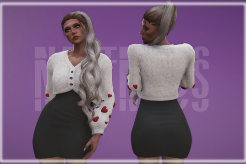 Heart cardigan for MP Female