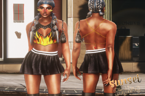Heart Crop Top for MP Female 