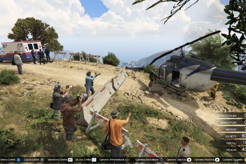 Helicopter Crash at Vinewood hill