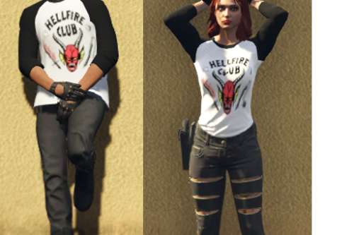 Hellfire shirt & undershirt for MP Female / Male [SP/ FiveM]