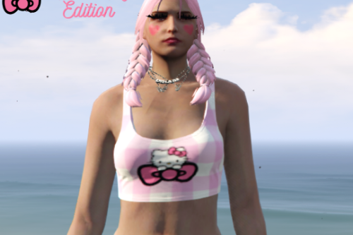 Hello Kitty Crop Top Retexture for MP Female