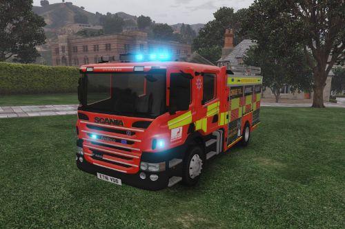 Herts Fire and Rescue - 4K - Scania P280 Pump Ladder