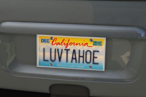 High Quality California License Plates  - Standard & Special Interest (Addon & Replace)