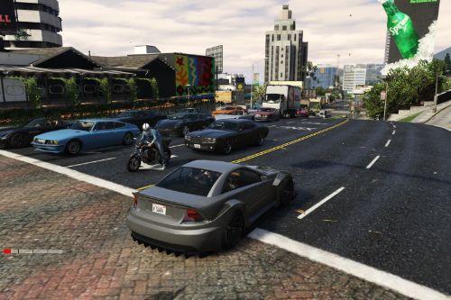 Higher vehicles and peds density for GTA 5. [for latest version of game] 