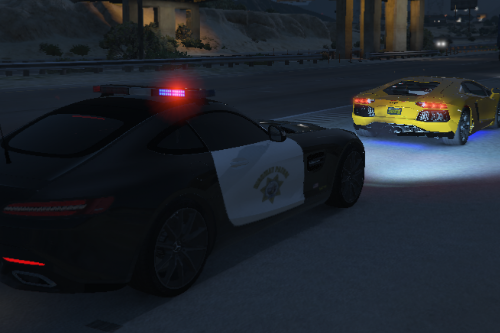 Highway Patrol Skin For Mercedes-Benz AMG GT 2016