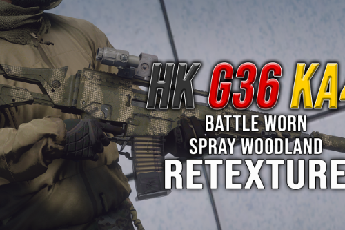 'HK G36 KA4' Woodland Spray retexture