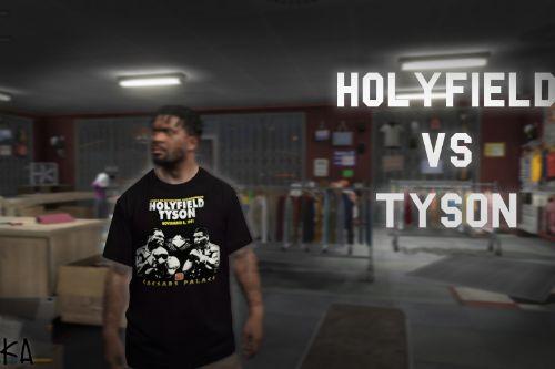 "Holyfield Vs Tyson" 1992 Caeser's Palace T-Shirt 