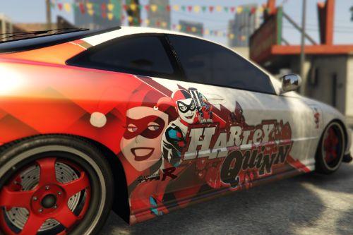 Honda Integra Harley Quinn livery