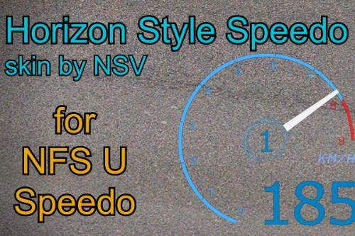 Horizon Style Speedo SKIN by NSV (for NFSU)
