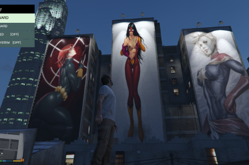 Hot Marvel Girls Downtown Billboard