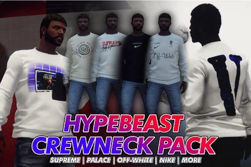 Hypebeast Crewneck Pack: Supreme, Off-White, Palace, Vlone [SP/FiveM]