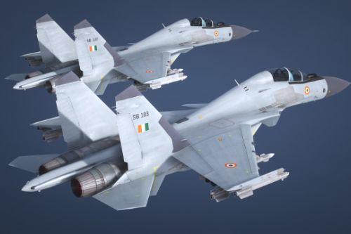 Indian Air Force Su-30MKI Light Grey Scheme
