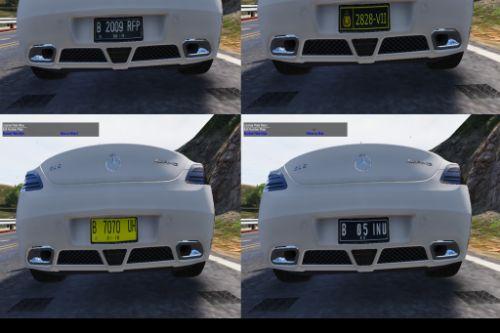 Indonesian Real Plate 