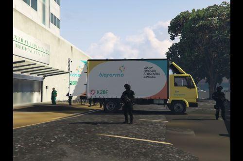 Biofarma Indonesia livery for truck