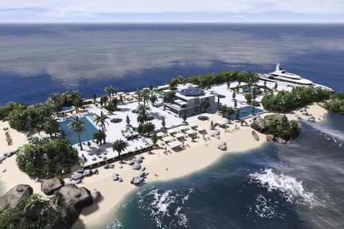 Island Mansion (Add-On / Map Builder)