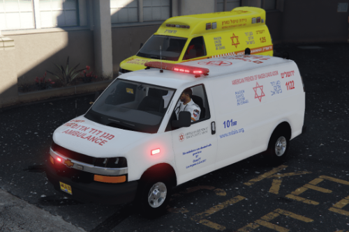 Ambulance Chevrolet Savana (Israel MDA) Chevy express 2017