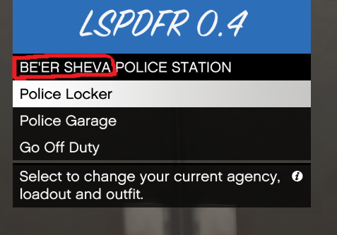 Israeli Police Stations Names For LSPDFR
