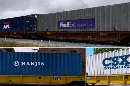 Freight Train Container and Container Car Reskins