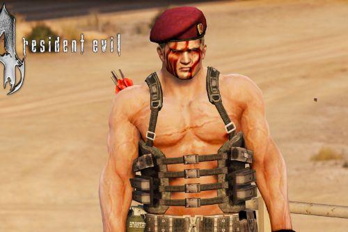 Jack Krauser - Resident Evil 4  with commando outfit + mutated version - [Add-On Ped] [Replace]