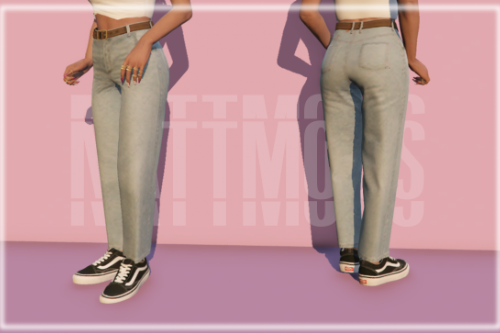 Cropped straight fit jeans for MP Female
