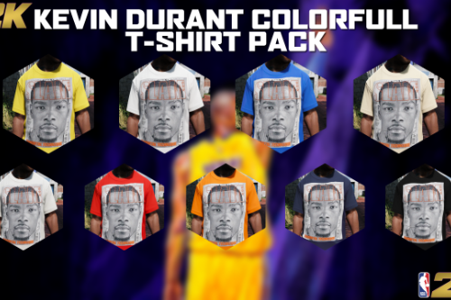 Kevin Durant Colorfull T-Shirt Pack