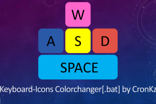 Keyboard-Icons Color Changer [.bat]