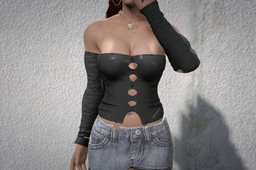 Knit Crop Top for MP Female