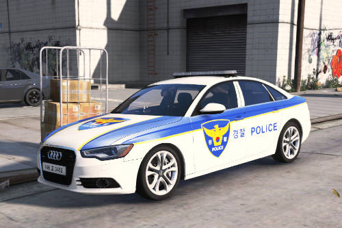 Korean Police Paintjob for 2013 Audi A6 Saloon