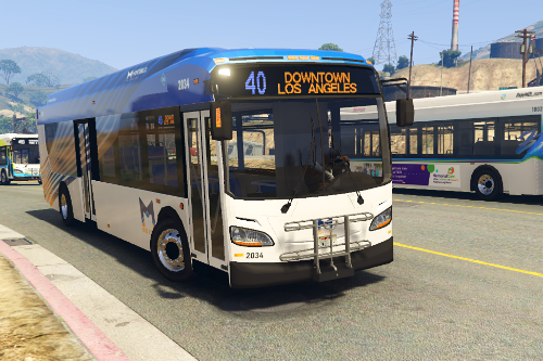 LA Montebello Bus Line 2022 Livery for New Flyer Xcelsior XD40