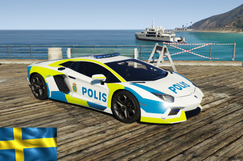 Lamborghini Aventador Swedish Police