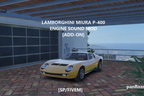Lamborghini Miura P-400 Engine Sound [Add-On SP / FiveM]