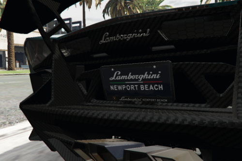 Lamborghini Newport Beach License Plate + Frame
