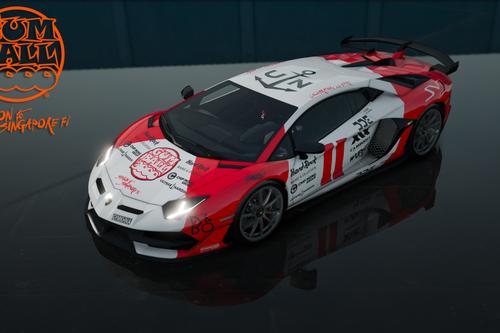 Lamborghini SVJ63 Gumball 3000 Daily Driven Exotics livery
