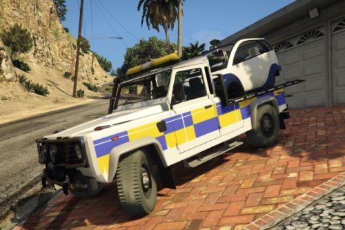 Land Rover Defender Recovery Truck (with car) [Unlocked]