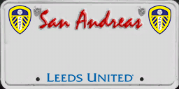 Leeds United Number Plate
