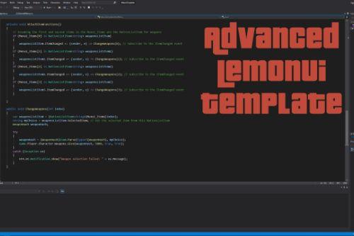 LemonUI Get Started Template with sample Script