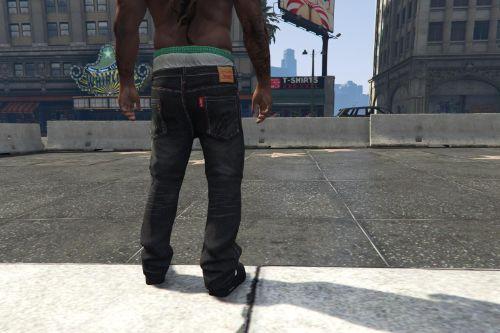 Blue Louis Vuitton supreme jeans (update) v1.10 Final (update) – GTA 5 mod