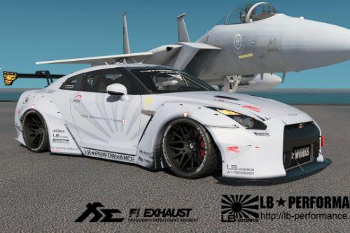 [Liberty Walk Nissan GT-R]LB WORKS Zero Fighter livery