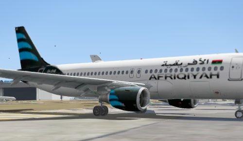 الليبية والافريقية - Libyan Airline A320- ليبيا