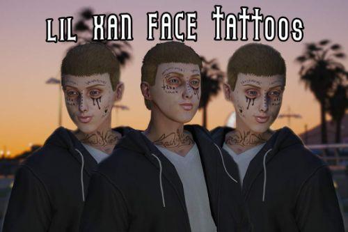 Lil Xan Face Tattoos / Premade / MP Male